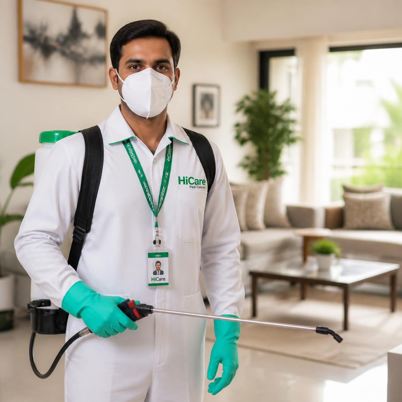 Ram Pest Solutions Certified Technician applying odourless eco bio-gel in modern kitchen